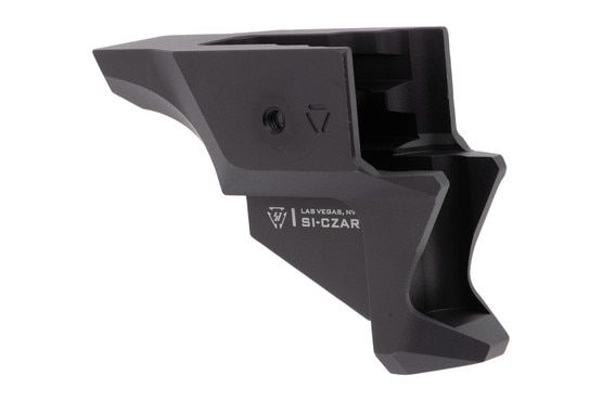 Machined aluminum pistol grip adapter for CZ Scorpion.